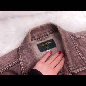 Ext Rare Valentino Vintg Denim Jacket XL